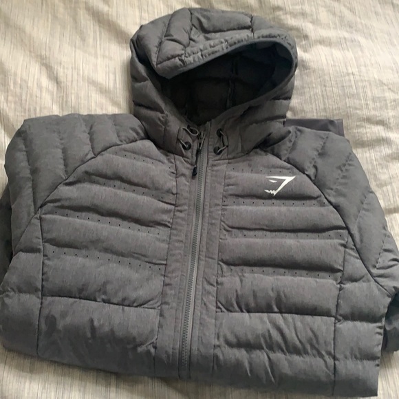 Gymshark Jackets \u0026 Coats | Gymshark Puffer Jacket | Color: Gray | Size: S | Taylorsthings6's Closet